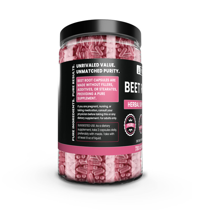 PURE ORIGINAL INGREDIENTS Beet Root (730 Capsules) No Magnesium Or Rice Fillers