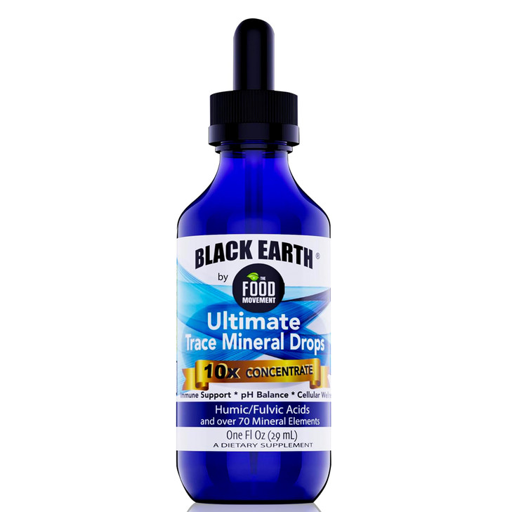 The Food Movement Co. Black Earth Ultimate Trace Minerals 10x Strength, Fulvic