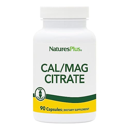 NaturesPlus Cal/Mag Citrate - 90 Vegetarian Capsules