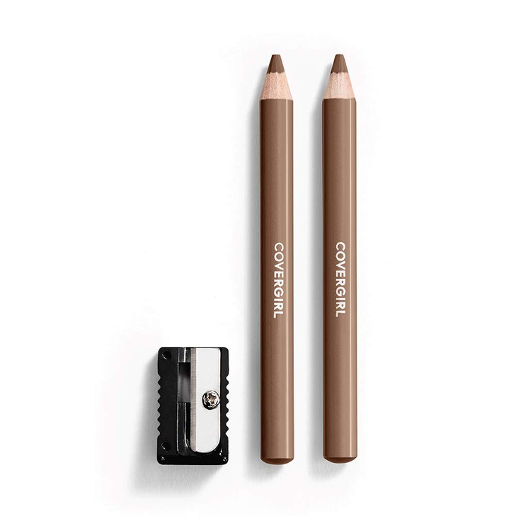 COVERGIRL - Easy Breezy Brow Fill + Define Brow Pencil, Sharpener Included, Long-Lasting, Deeply Pigmented, Blendable Formula, 100% Cruelty-Free