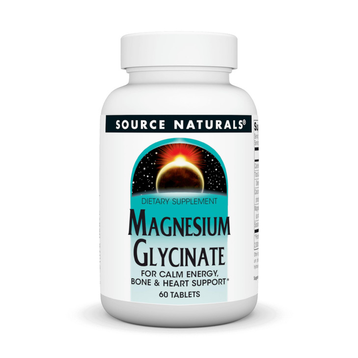 Source Naturals Magnesium Glycinate, Chelated for high Absorption