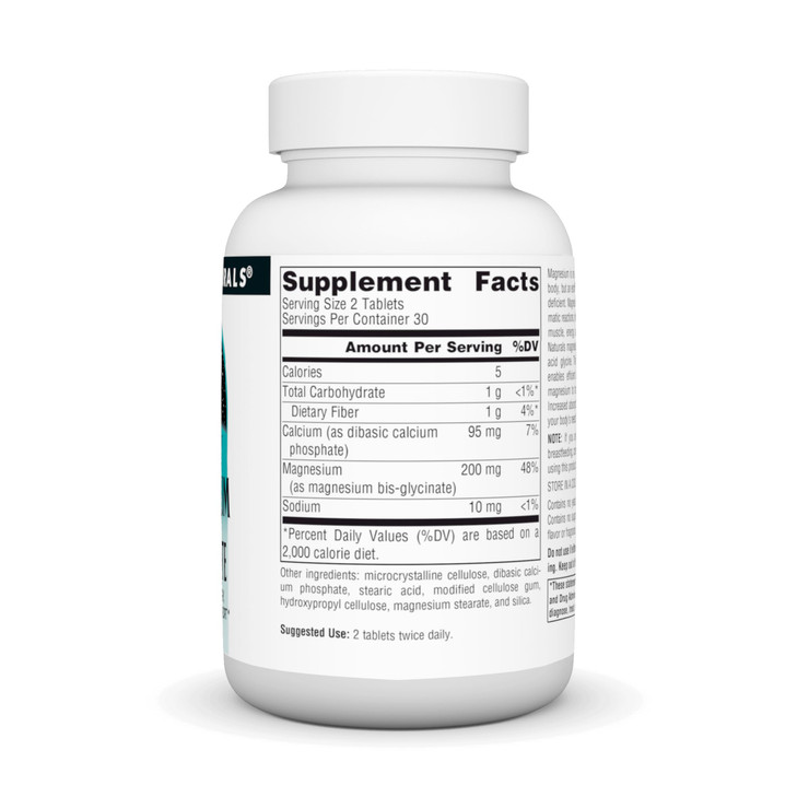 Source Naturals Magnesium Glycinate, Chelated for high Absorption