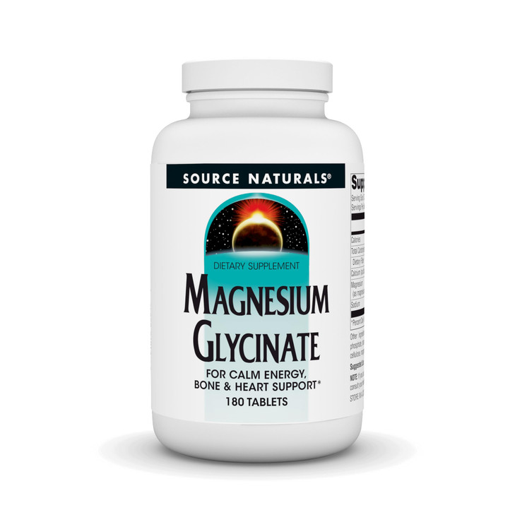 Source Naturals Magnesium Glycinate, Chelated for high Absorption
