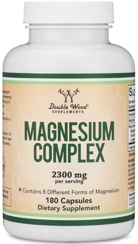 Magnesium Complex Supplement 180 Capsules (426mg Elemental Magnesium Provided
