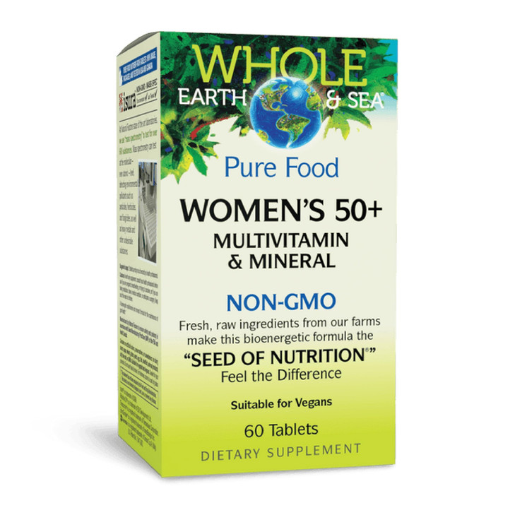 Natural Factors Whole Earth & Sea Women's 50+ Multivitamin & Mineral