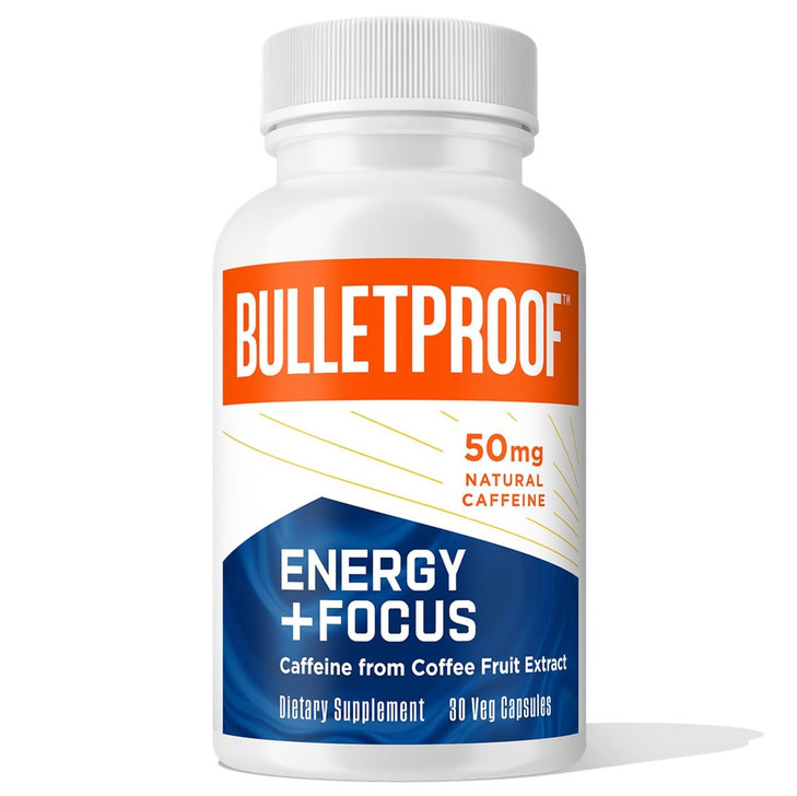 Bulletproof Energy and Focus Capsules, 30 Count, Natural Source of Caffeine