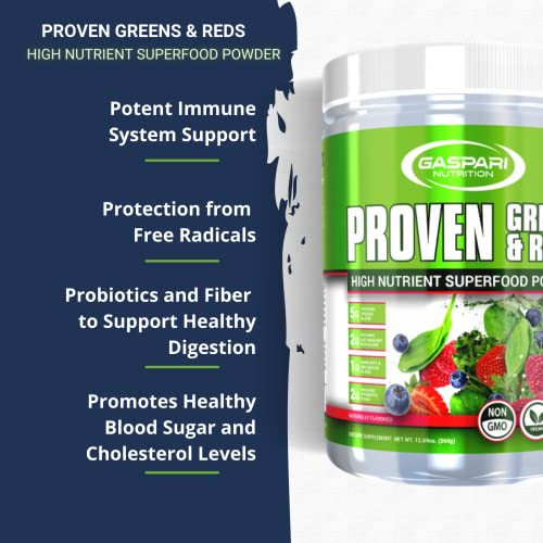 Gaspari Nutrition Greens and Reds: Organic Superfood Powder, Immune Support
