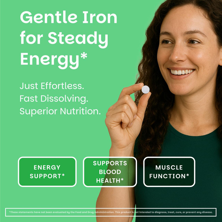 EZ Melts Iron - Supplement for Daily Energy & Iron Support