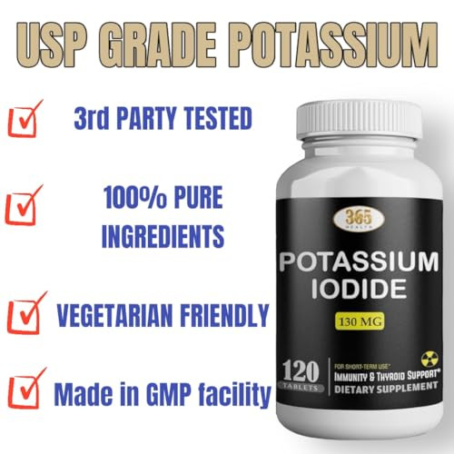 Potassium Iodide130 mg - KI Tablets- Potassium130 mg