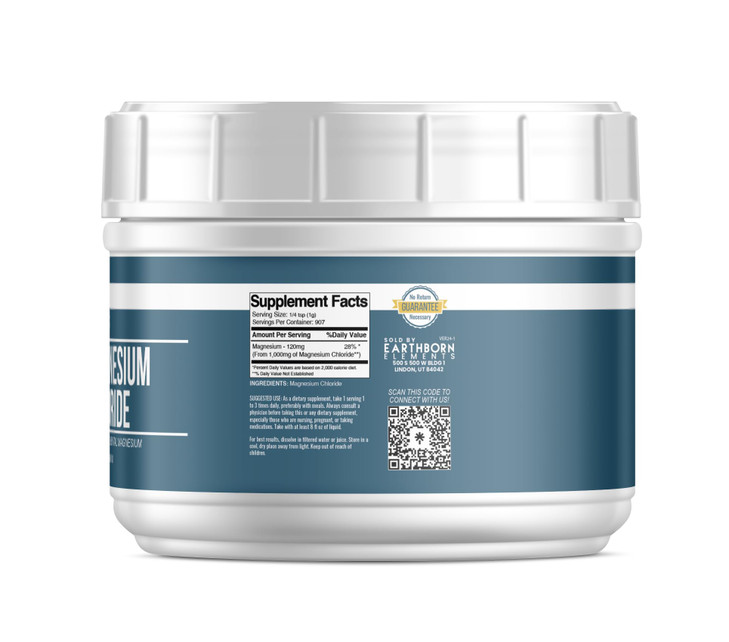 Earthborn Elements Magnesium Chloride (2 lb), Dietary Supplement, Great Source