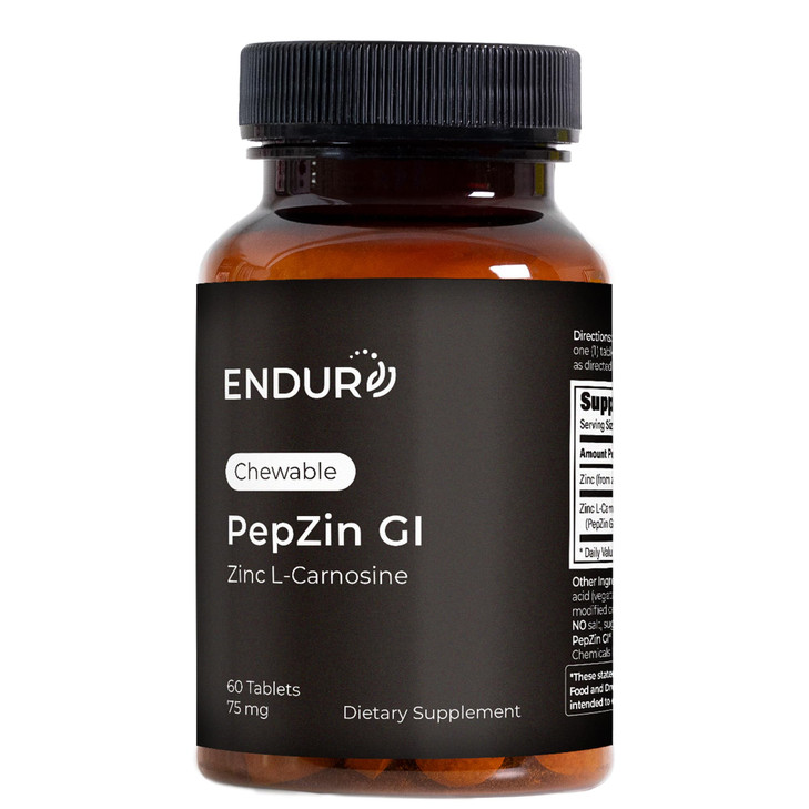 Endur PepZinGI ZINC-CARNOSINE Chewables, Digestive Supplement, Gentle &