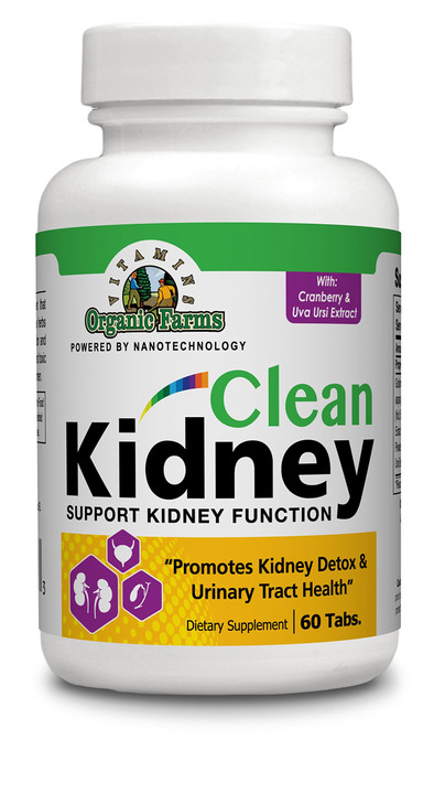 Organic Farms Vitamins 100% Natural Kidney Cleanse to Support Kidney Function