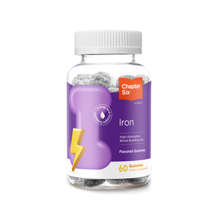 Zahler Chapter Six Iron Gummies, Iron Supplement with Vitamin C for Adults