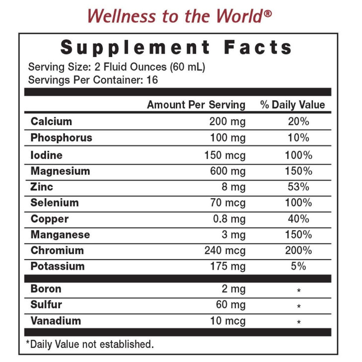 Eniva Health Cell Ready Ionic Multi Minerals Concentrate with Natural Flavors