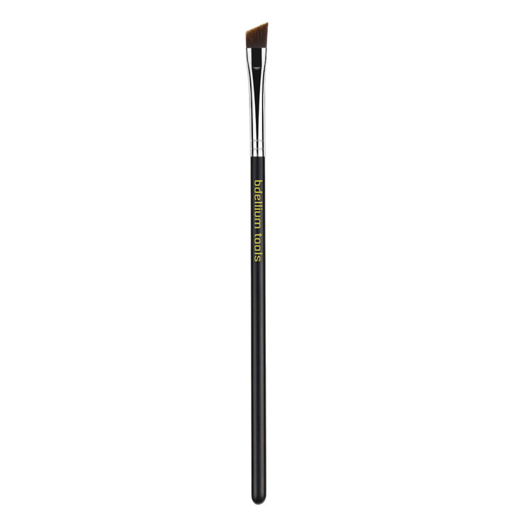 Bdellium Tools Professional Makeup Brush - Maestro Series 763 Angled Brow - With Soft Synthetic Fibers, For Defining Eyebrows (Black, 1pc)