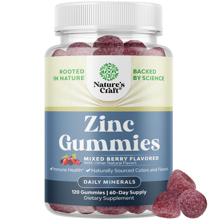 Extra Strength Zinc Gummies for Adults