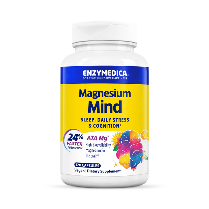 Enzymedica, Magnesium Mind with ATA Mg, 24% Faster Absorption