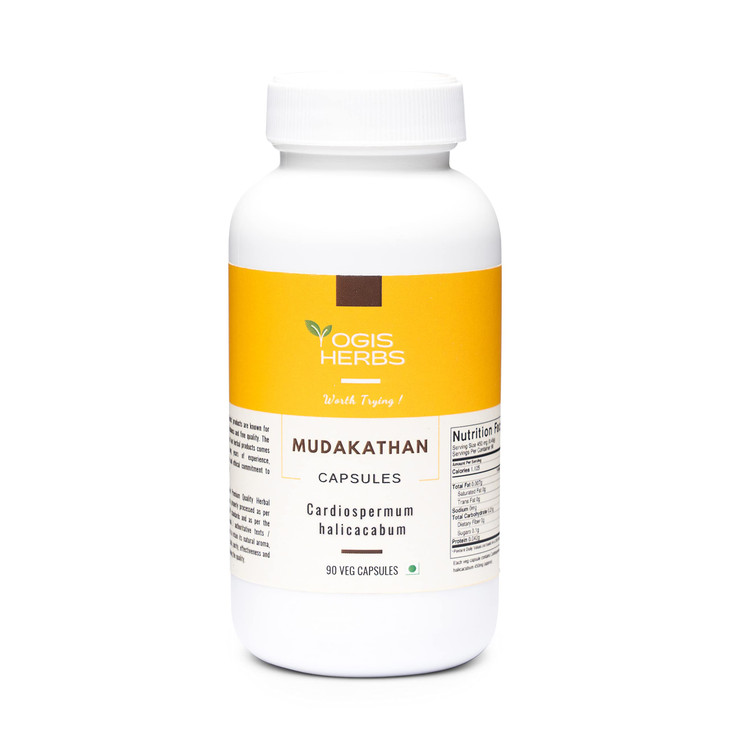 YOGIS HERBS Mudakathan Capsules (Cardiospermum Halicacabum)