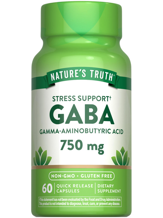 Nature's Truth GABA 750mg Capsules - 60 Count