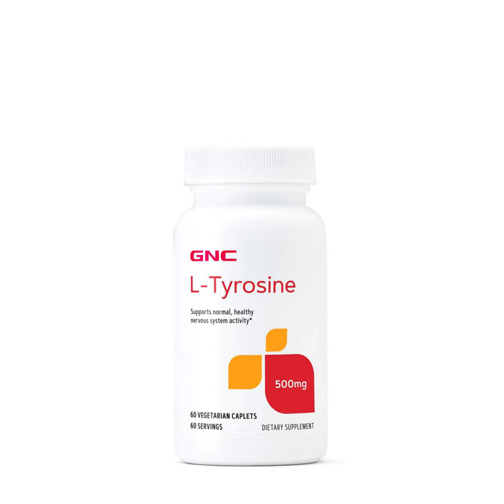 GNC L-Tyrosine 500mg, Supports Normal, Healthy Nervous System Activity, 60