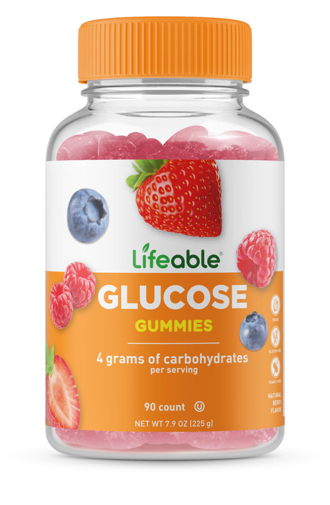 Lifeable Glucose Gummies - Great Tasting Natural Flavor Gummy