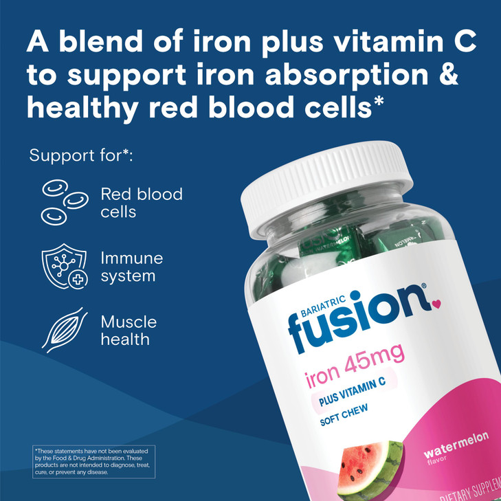 Bariatric Fusion Iron Supplement for Women Anemia