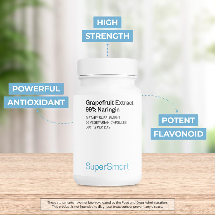 Supersmart - Grapefruit Extract 600mg per Day (99% Naringin)