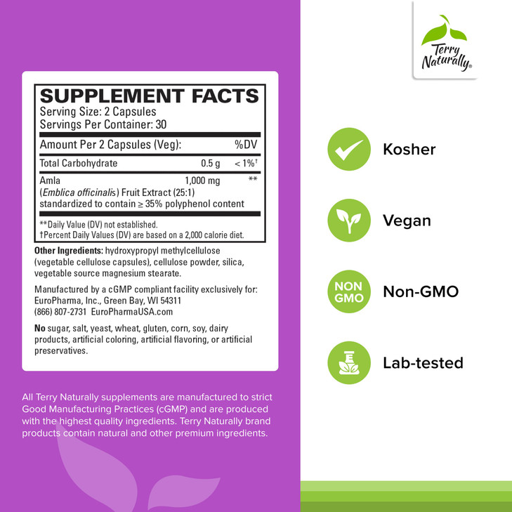 Terry Naturally Healthy Cholesterol with Amla