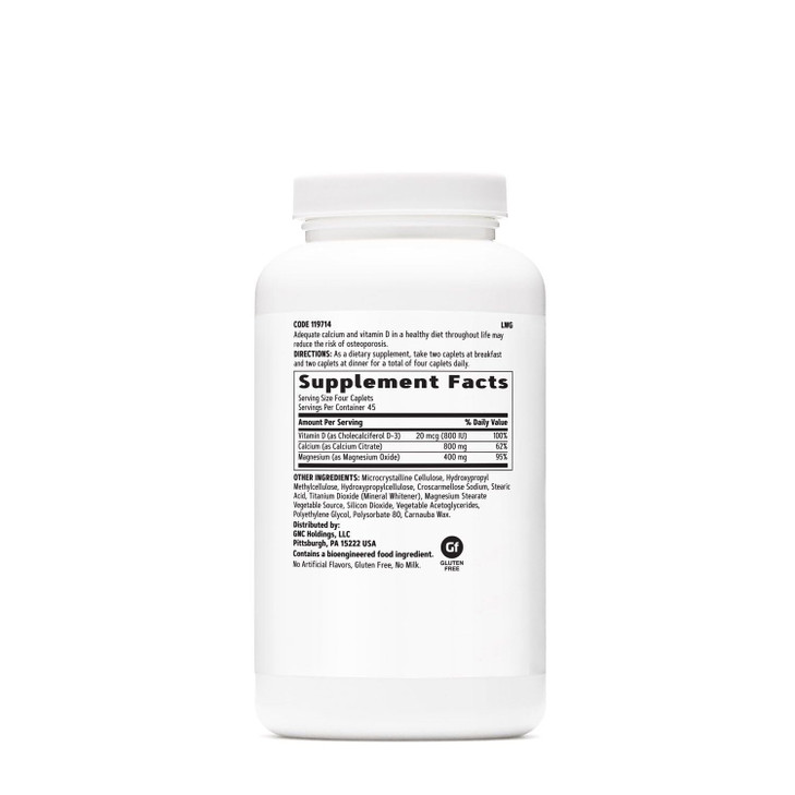 GNC Calcium Citrate Plus 800mg Supplement, Supports Bone Health, 45 Servings