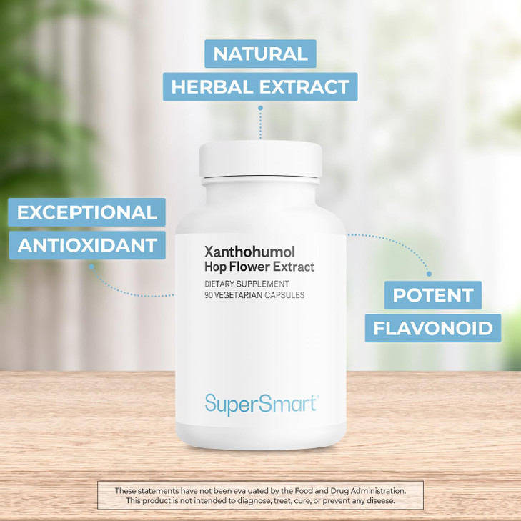 Supersmart - Xanthohumol Supplement 150mg per Day (Hops Flower Extract)