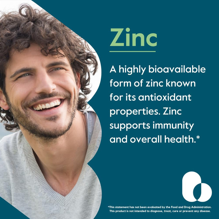 BESTVITE Zinc Chelate 50mg (240 Vegetarian Capsules)