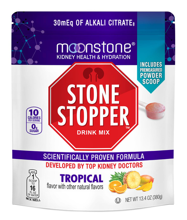 Stone Stopper Drink Mix, Tropical, Kidney Stone Prevention, Calcium Oxalate