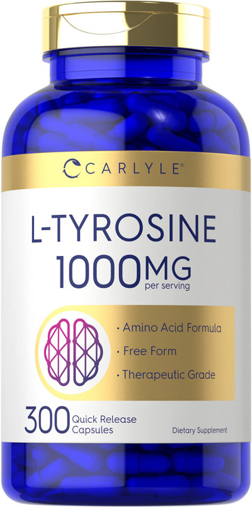 Carlyle L Tyrosine Capsules 1000mg - 300 Count