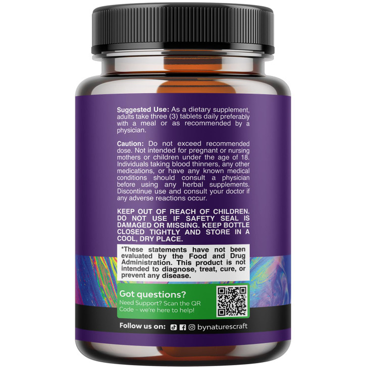 Pure Calm Relaxing Magnesium Glycinate Supplement with Ashwagandha