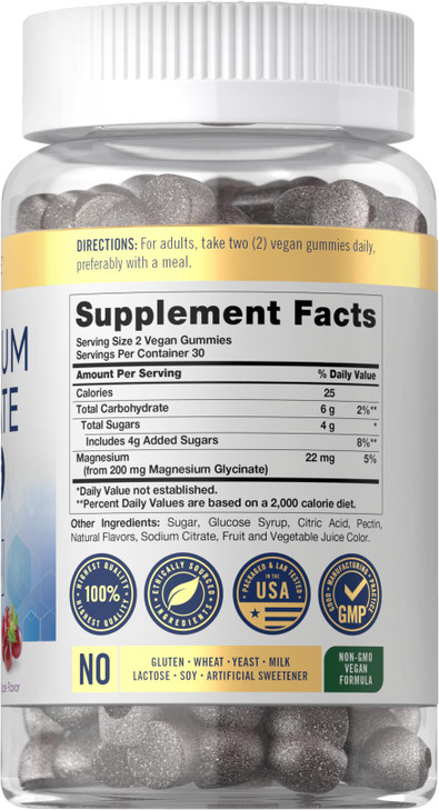 Carlyle Magnesium Glycinate Gummies - 60 Count