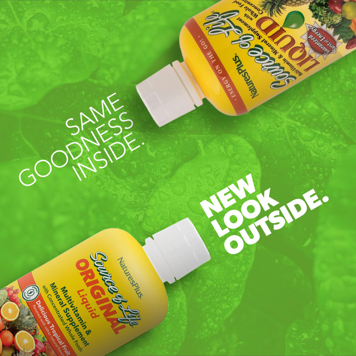 Natures Plus Source of Life Liquid, Tropical Fruit - 30 fl oz, Pack of 2
