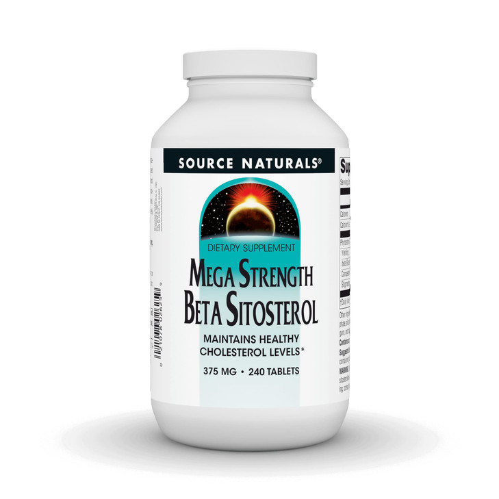 Source Naturals Mega Strength Beta Sitosterol, Plant Sourced, 375mg