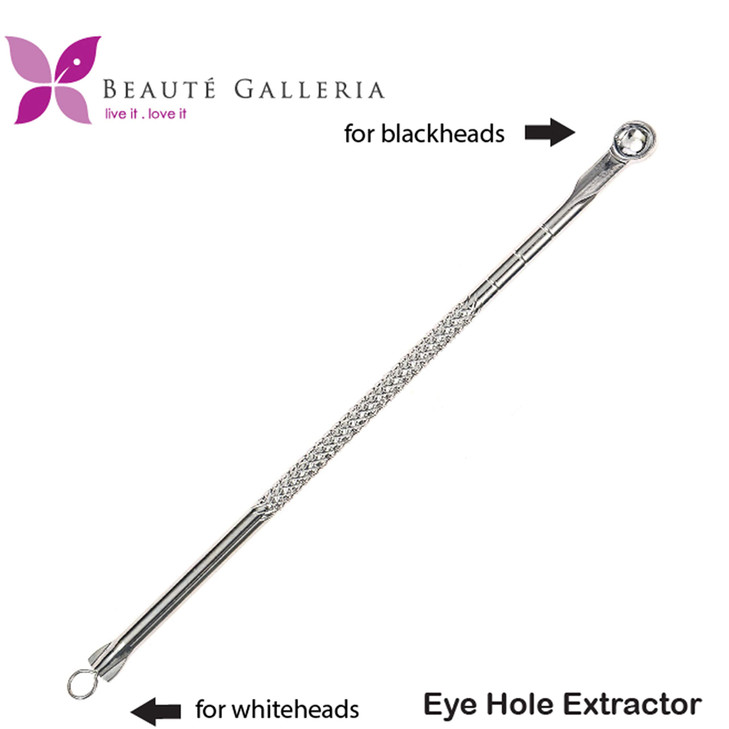 Beaute Galleria Eyehole Blackhead Remover Pimple Extractor Popper for Acne Comedone Blemish Whitehead Zit Removal Tool