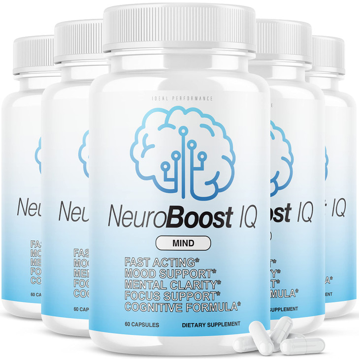 (5 Pack) Neuro Boost IQ Supplement Brain Pills Mind Ben Carson Neurobooster