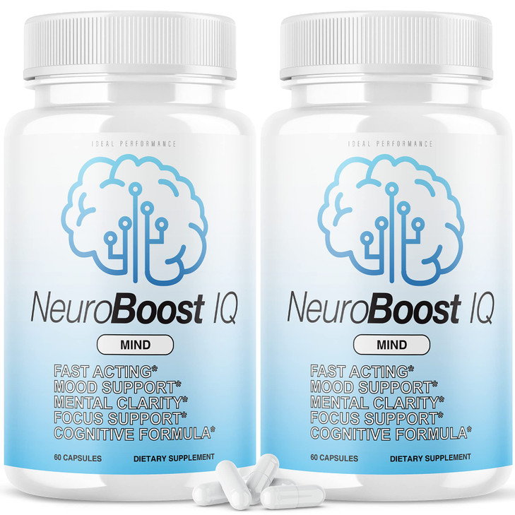 (2 Pack) Neuro Boost IQ Supplement Brain Pills Mind Ben Carson Neurobooster
