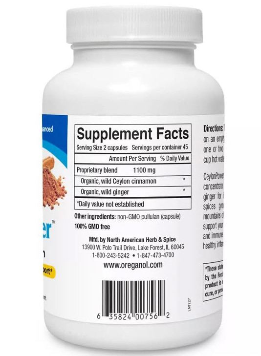 North American Herb & Spice CeylonPower 90 Capsules