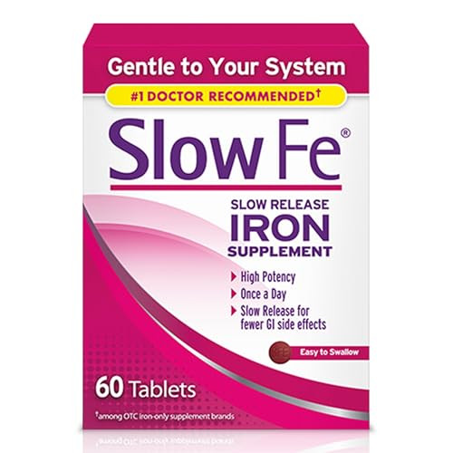 Slow Fe 45mg Iron Supplement for Iron Deficiency, Slow Release, High Potency
