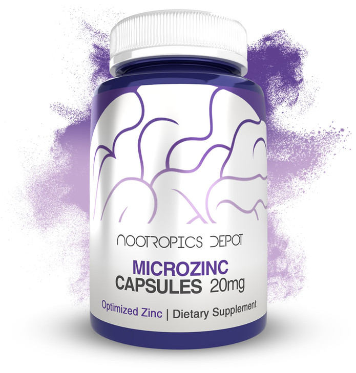 Nootropics Depot MicroZinc Capsules - 20mg - Optimized Zinc Supplement