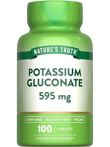 Nature's Truth Potassium Gluconate 595mg - 100 Caplets