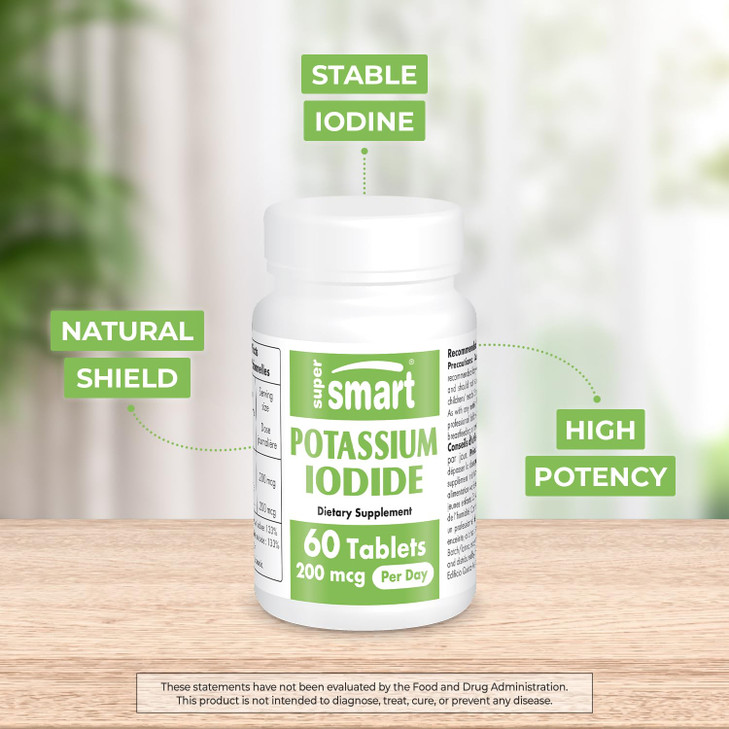 SuperSmart - Potassium Iodide KI 200mcg per Day (Stable Iodine)