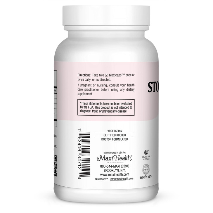 Maxi Health Stomach Anti Acid Support Full Spectrum Capsules, 120 Count