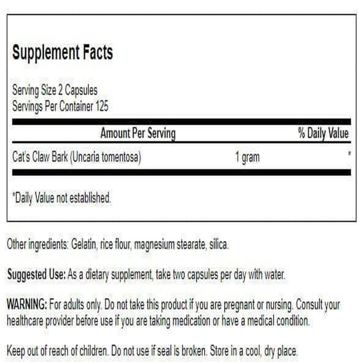 Swanson Full Specturm Cat's Claw - Antioxidant Support