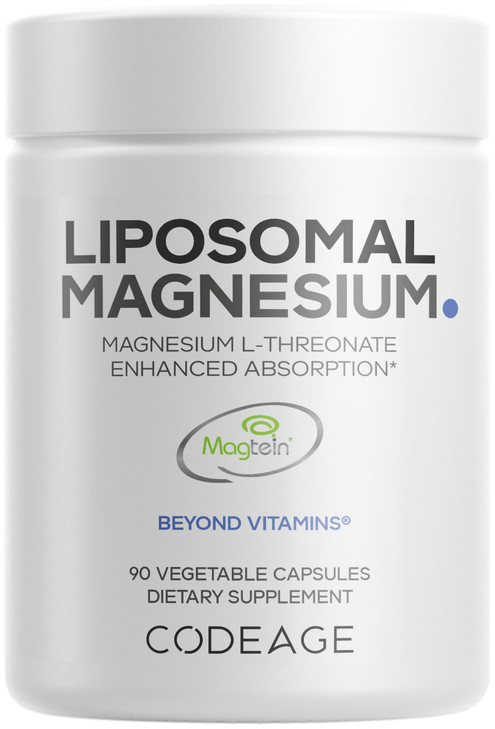Codeage Liposomal Magnesium L-Threonate Supplement, Patented Magtein Magnesium