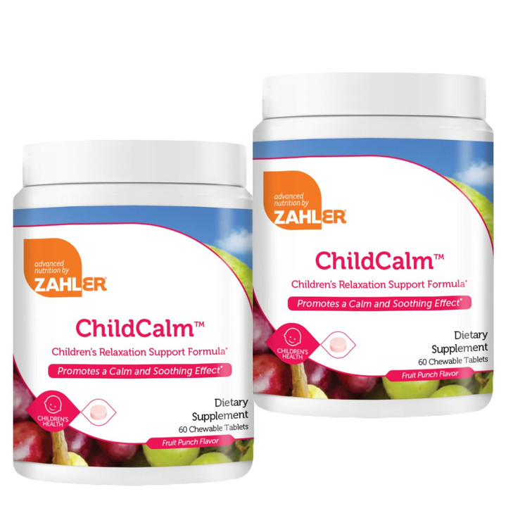 Zahler ChildCalm, Kosher Fruit Punch Chewable Magnesium for Kids