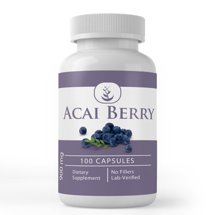 PURE ORIGINAL INGREDIENTS Acai Berry (100 Capsules) No Magnesium Or Rice